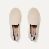 The Kids Sneaker in Sand shown from the top.