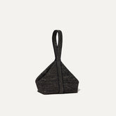 PLP |The Party Pouch in Onyx Sparkle shown from the front.