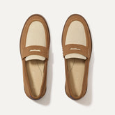 The Penny Loafer in Cortado shown from the top.