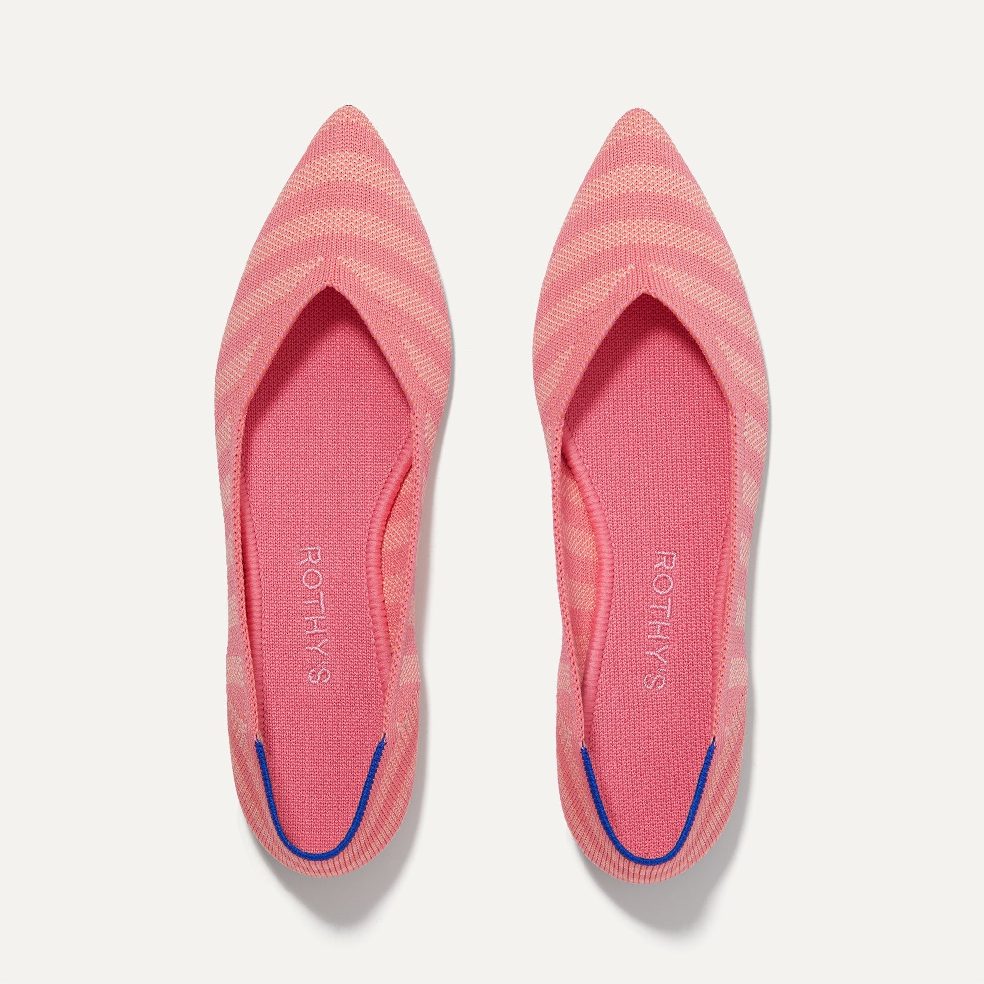 The Point in Macaron Stripe shown from the top. 