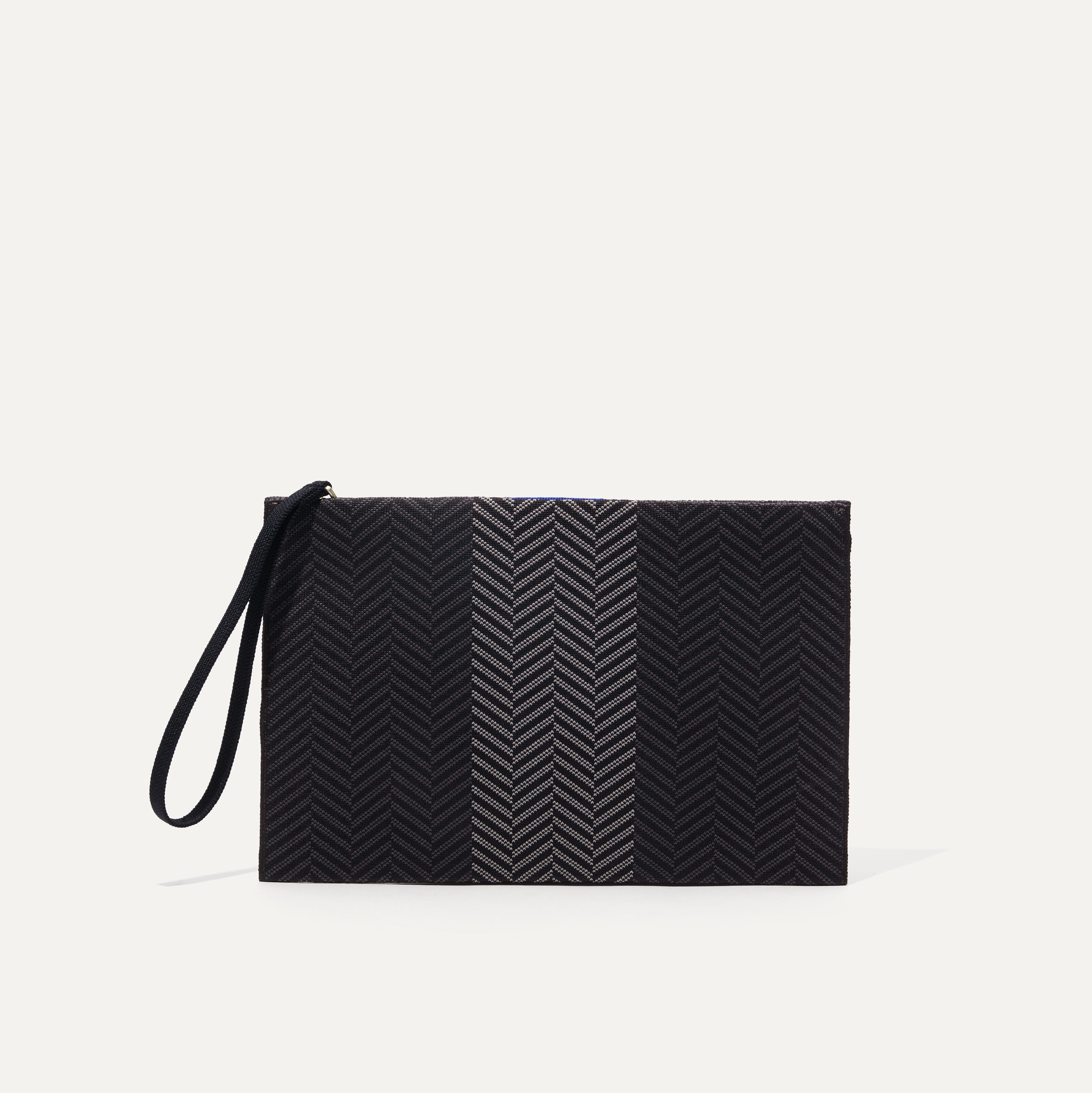 PLP |The Wristlet in Shadow Black shown from the front.