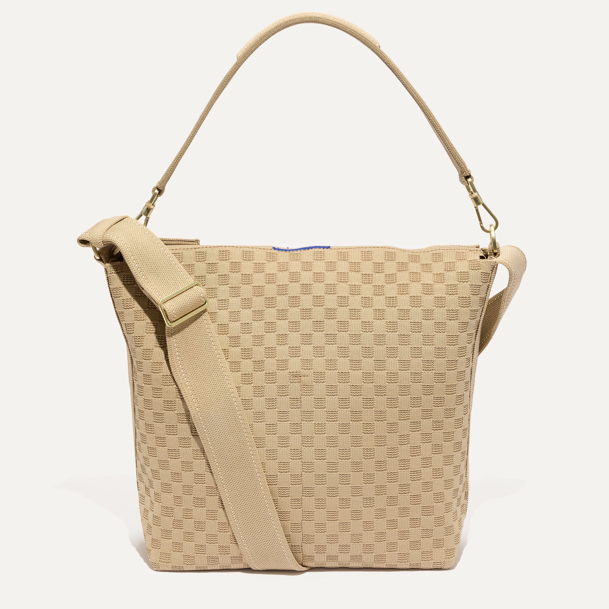 PDP |The Mini Zip Bucket in Knot Brown shown from the front.