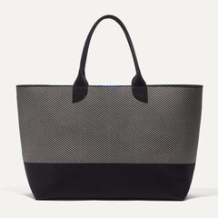 PLP |The Lightweight Mega Tote in Grey Mist Twill, shown from the from the front.