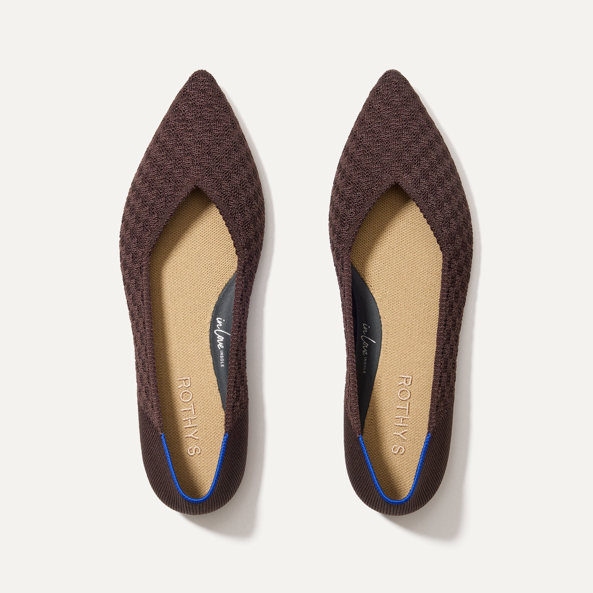 The Point II in Chocolate Basketweave shown from the top.