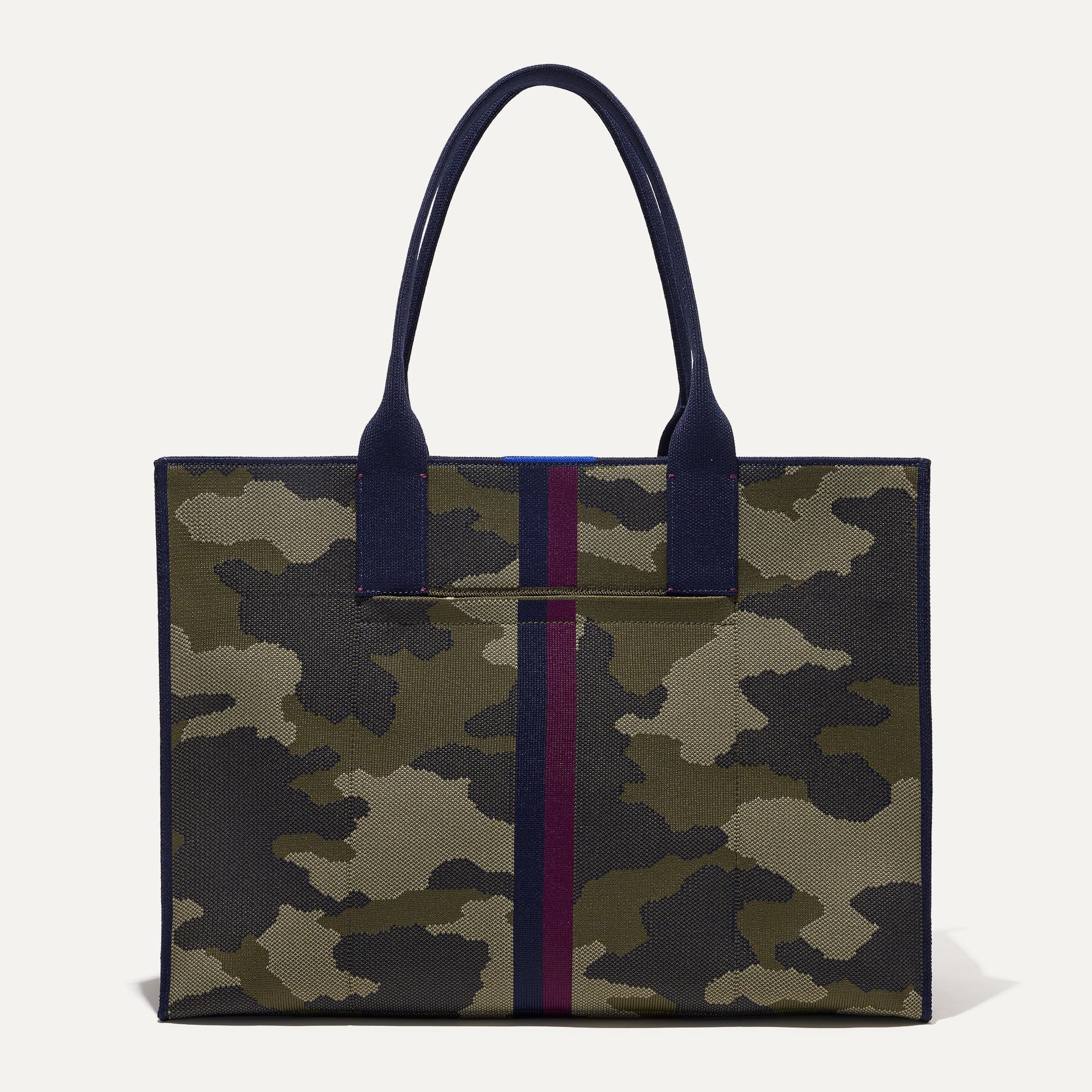 PDP |The Classic Tote in Spruce Camo, shown from the front.