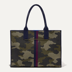 PDP |The Classic Tote in Spruce Camo, shown from the front.