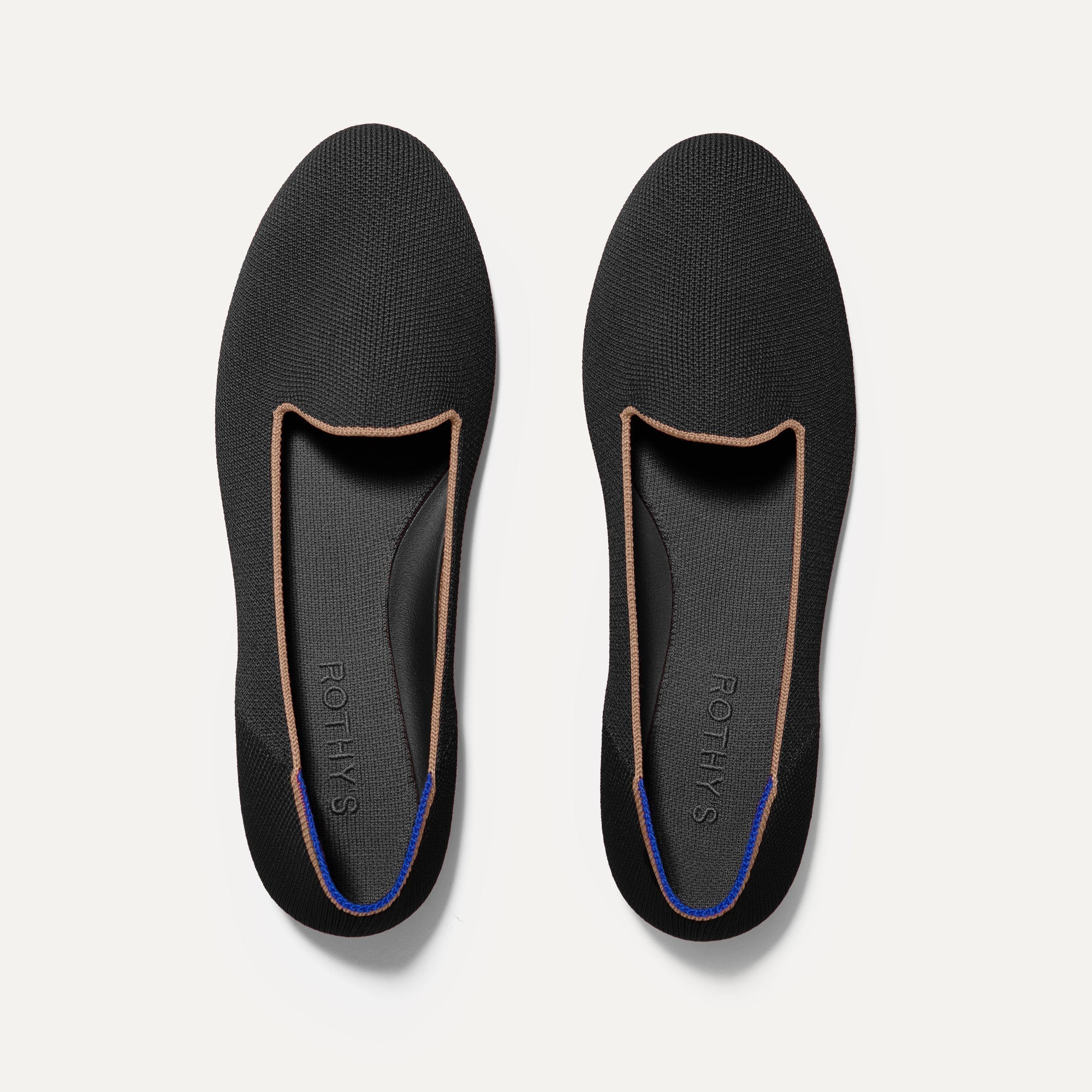 The Lounge Loafer in Black Espresso shown from the top.