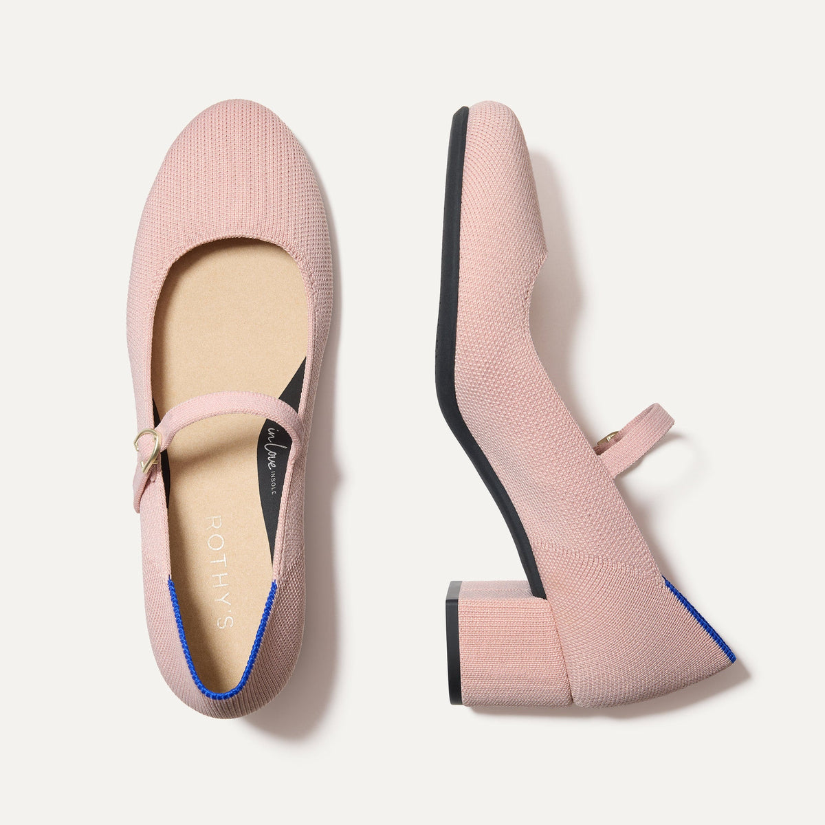 The Mary Jane Heel in Ballerina shown from the top.