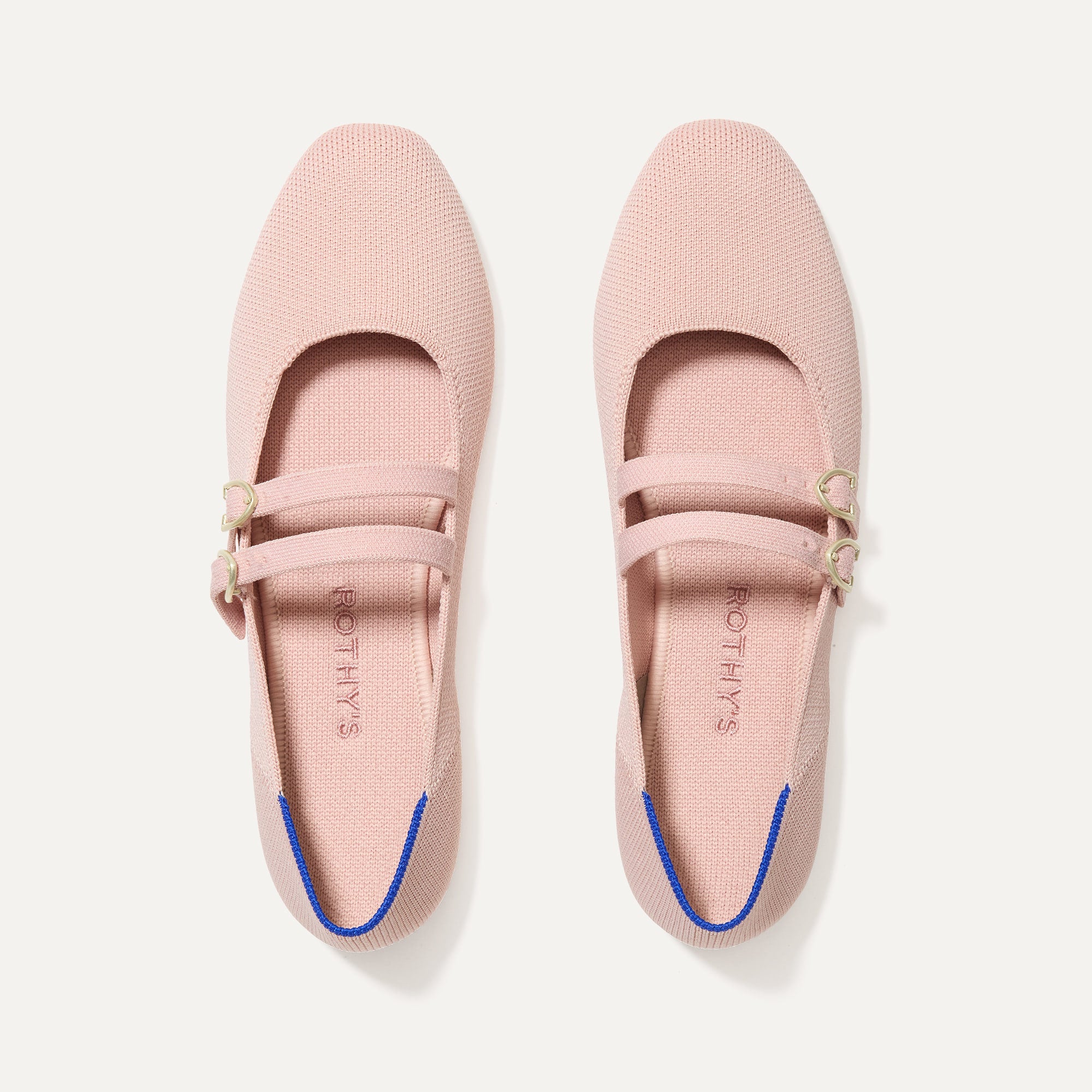 The Double Buckle Mary Jane in Ballerina shown from the top.