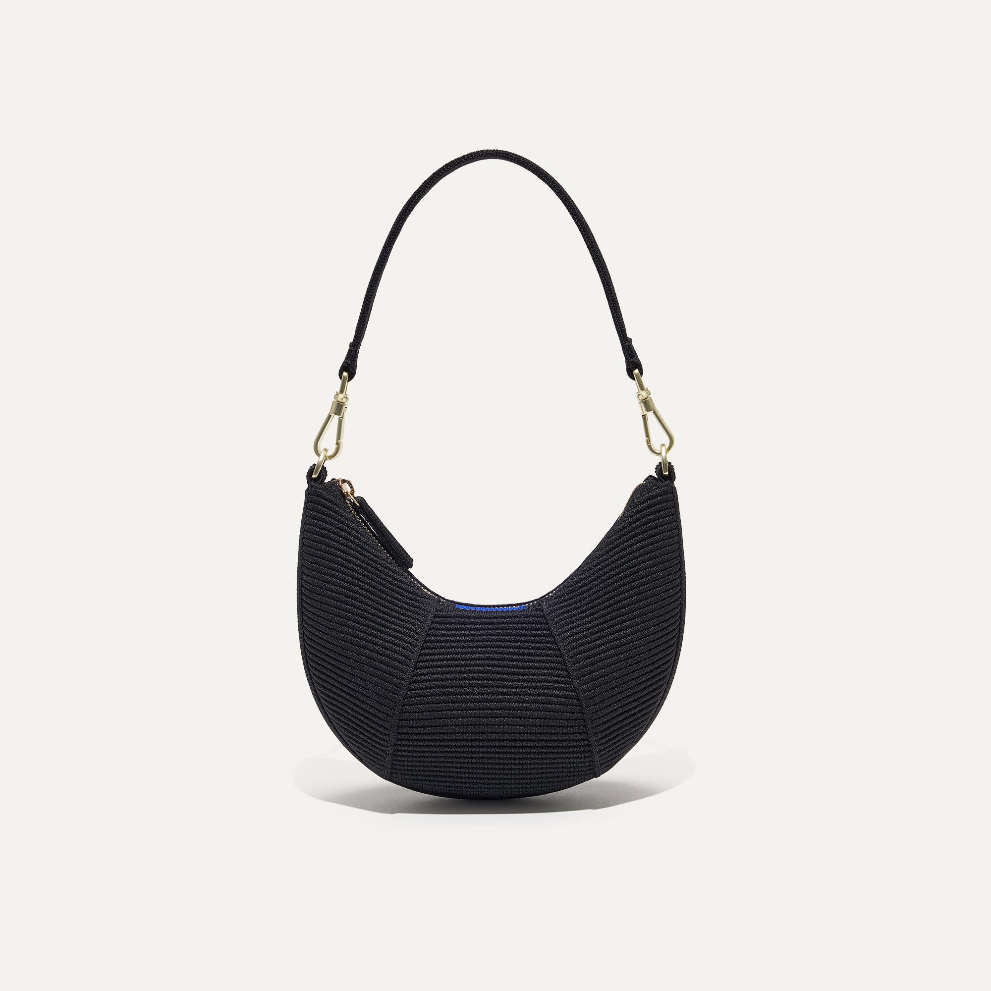 PLP |The Mini Crescent Bag in Black.
