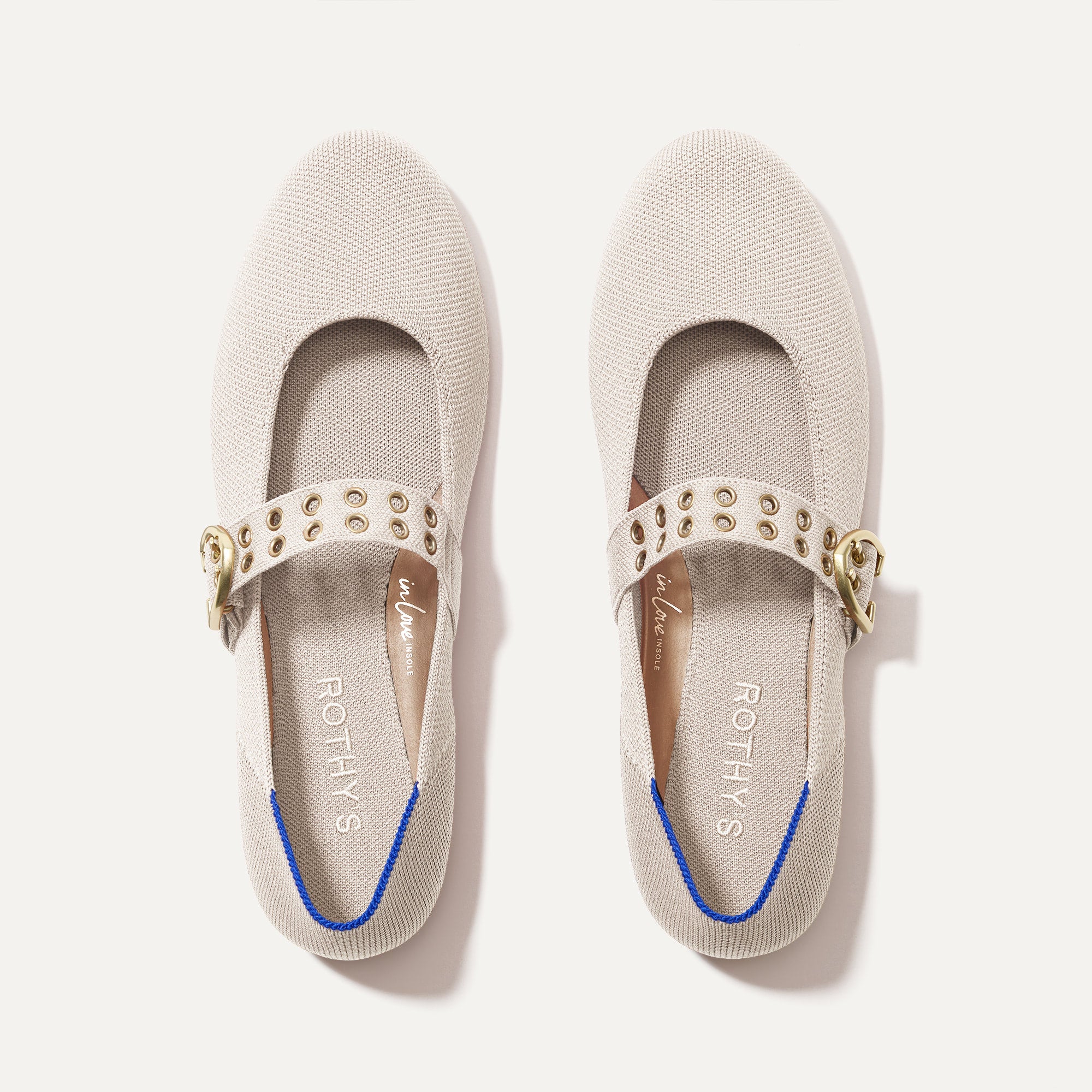 The Ballet Mary Jane in Conch shown from the top.