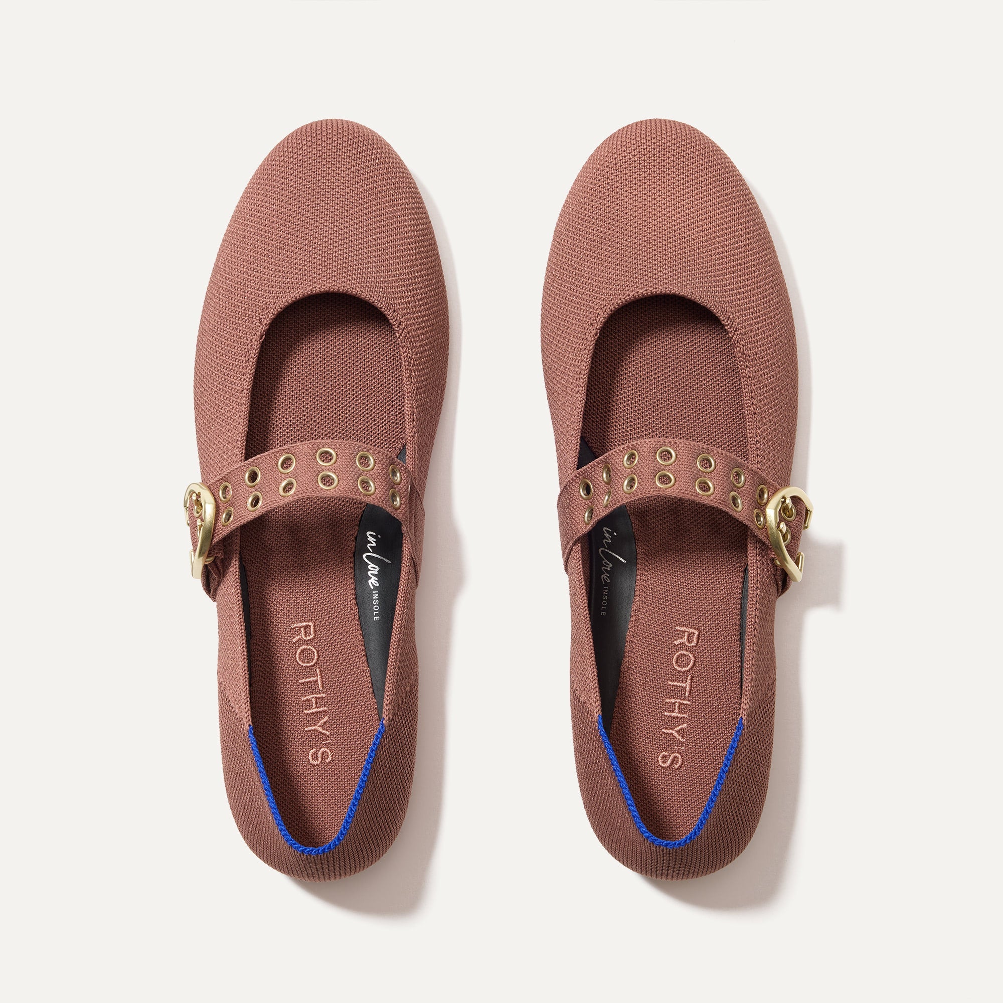 The Ballet Mary Jane in Hazel shown from the top.