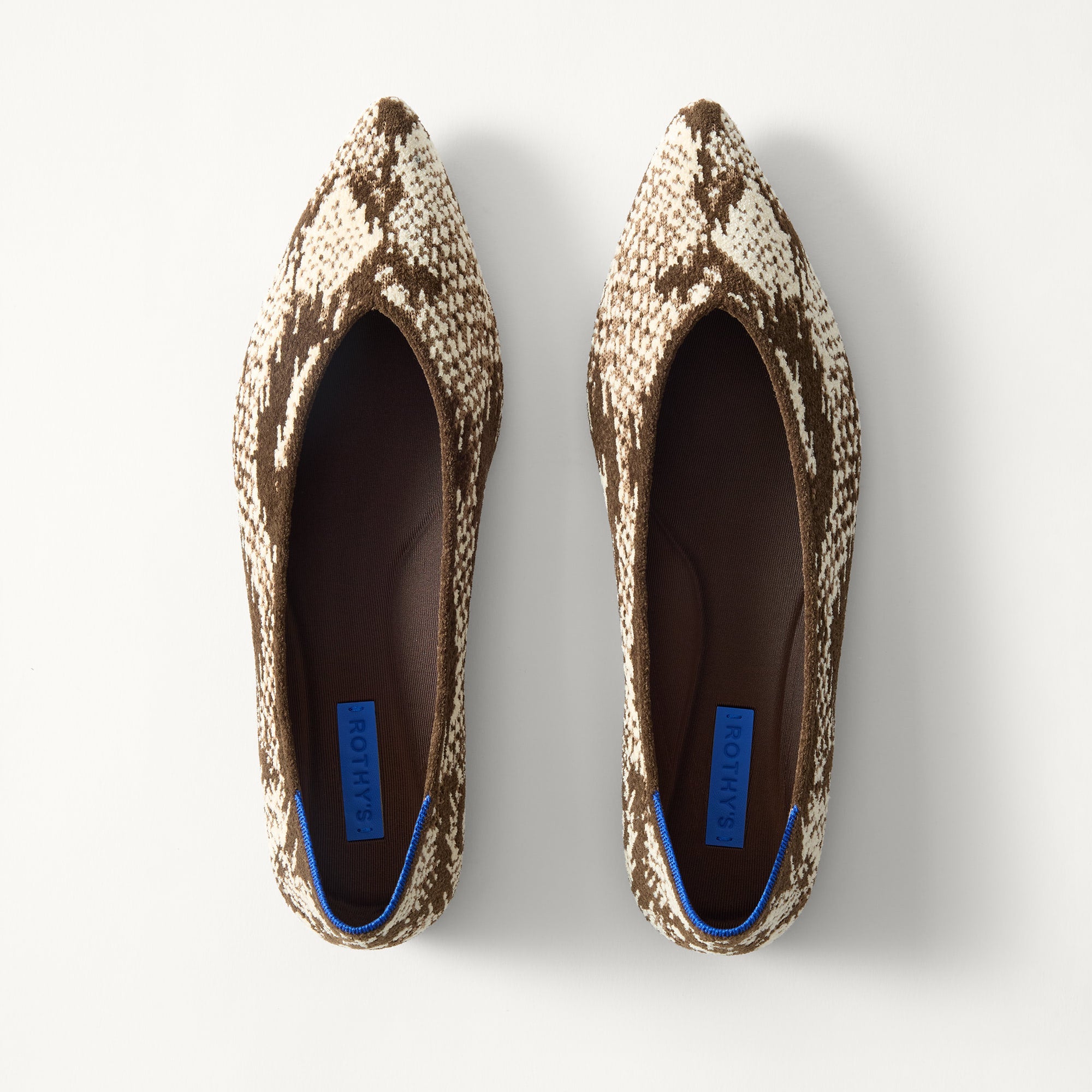 PDP | The Point III in ReVelvet Brown Python shown from the top.