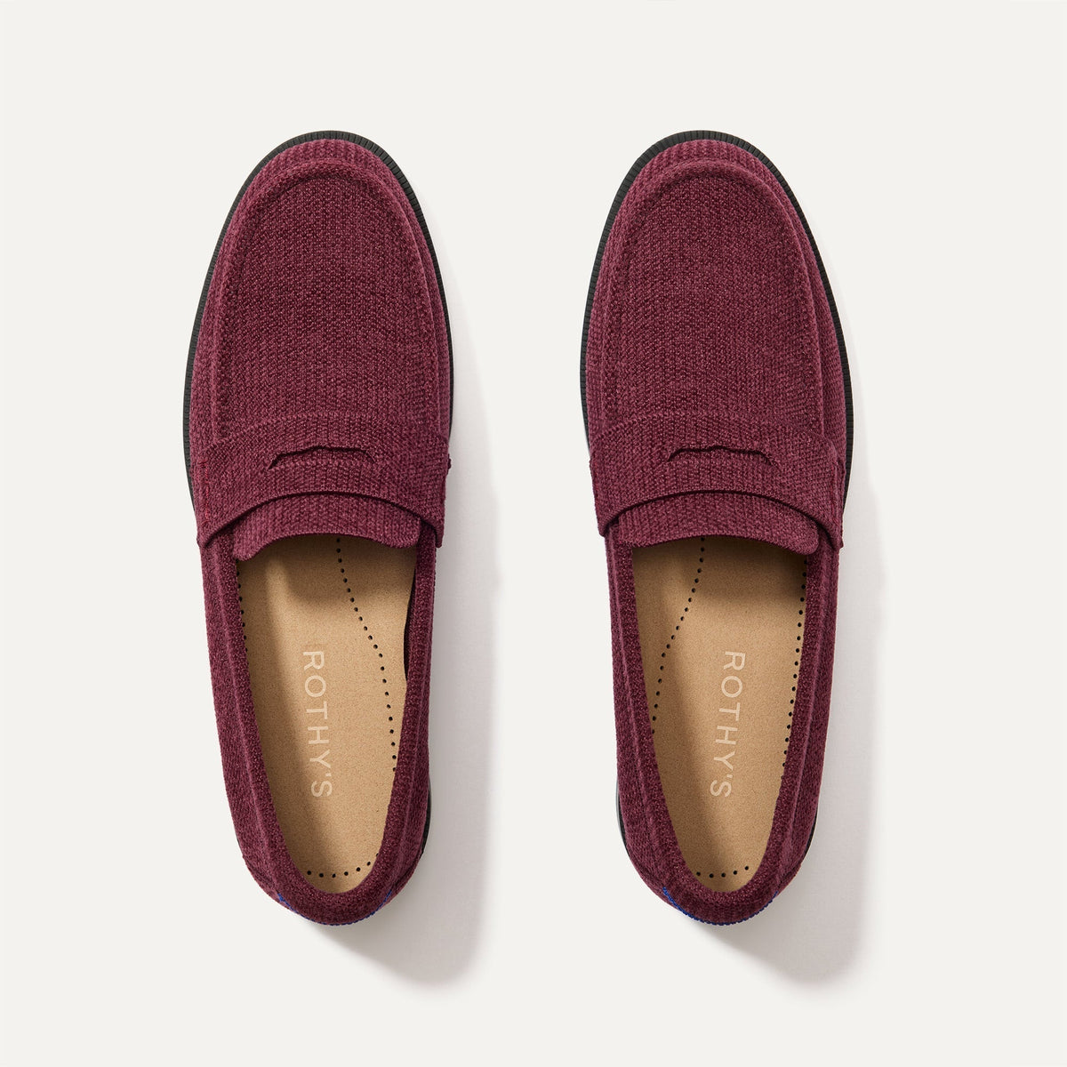 The Penny Loafer in ReVelvet™ Syrah shown from the top.