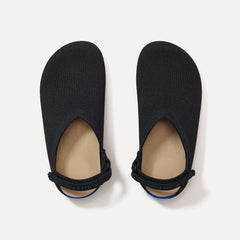 The Kids Clog in Original Black shown from the top. 