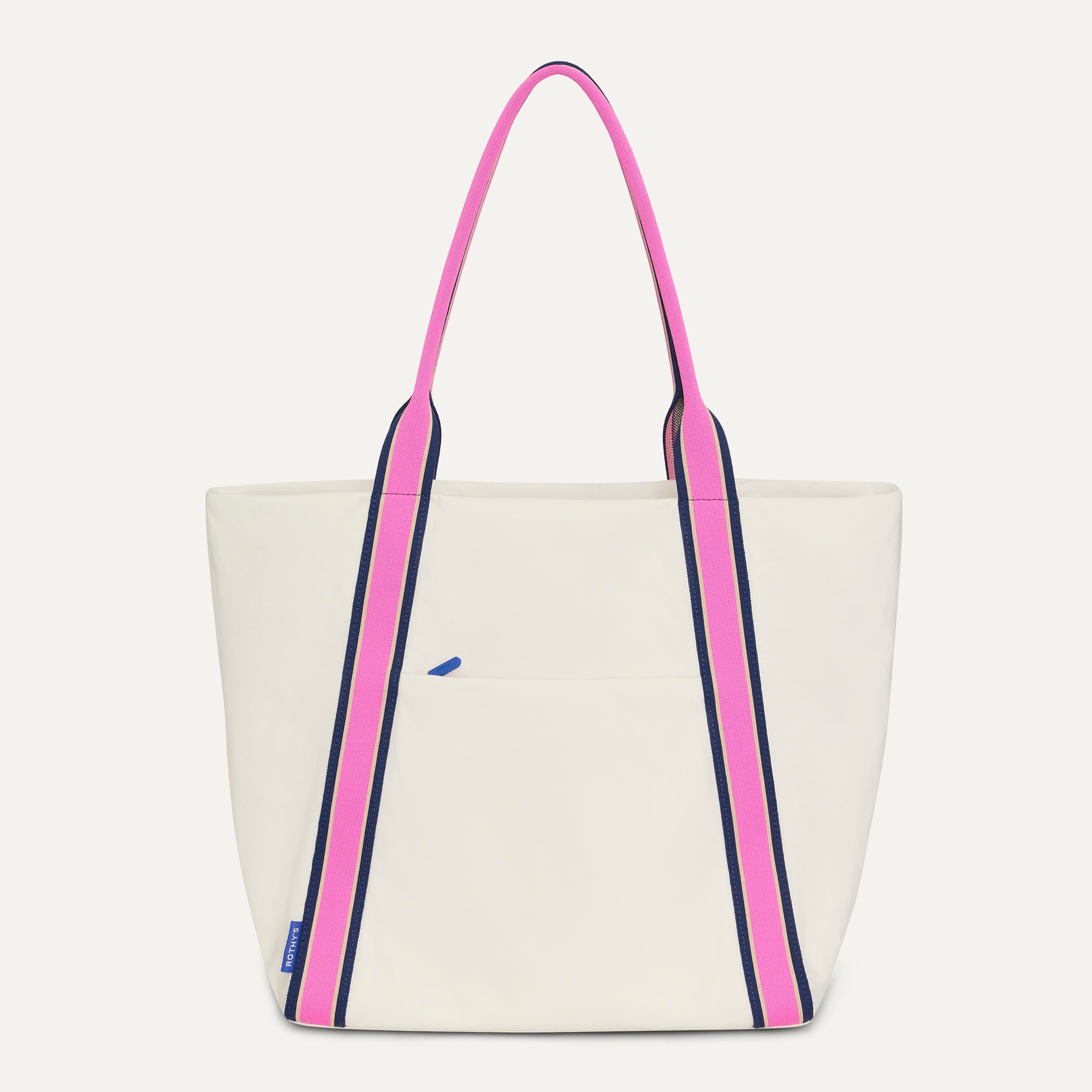 PDP |The Travel Tote in Optic shown from the front.