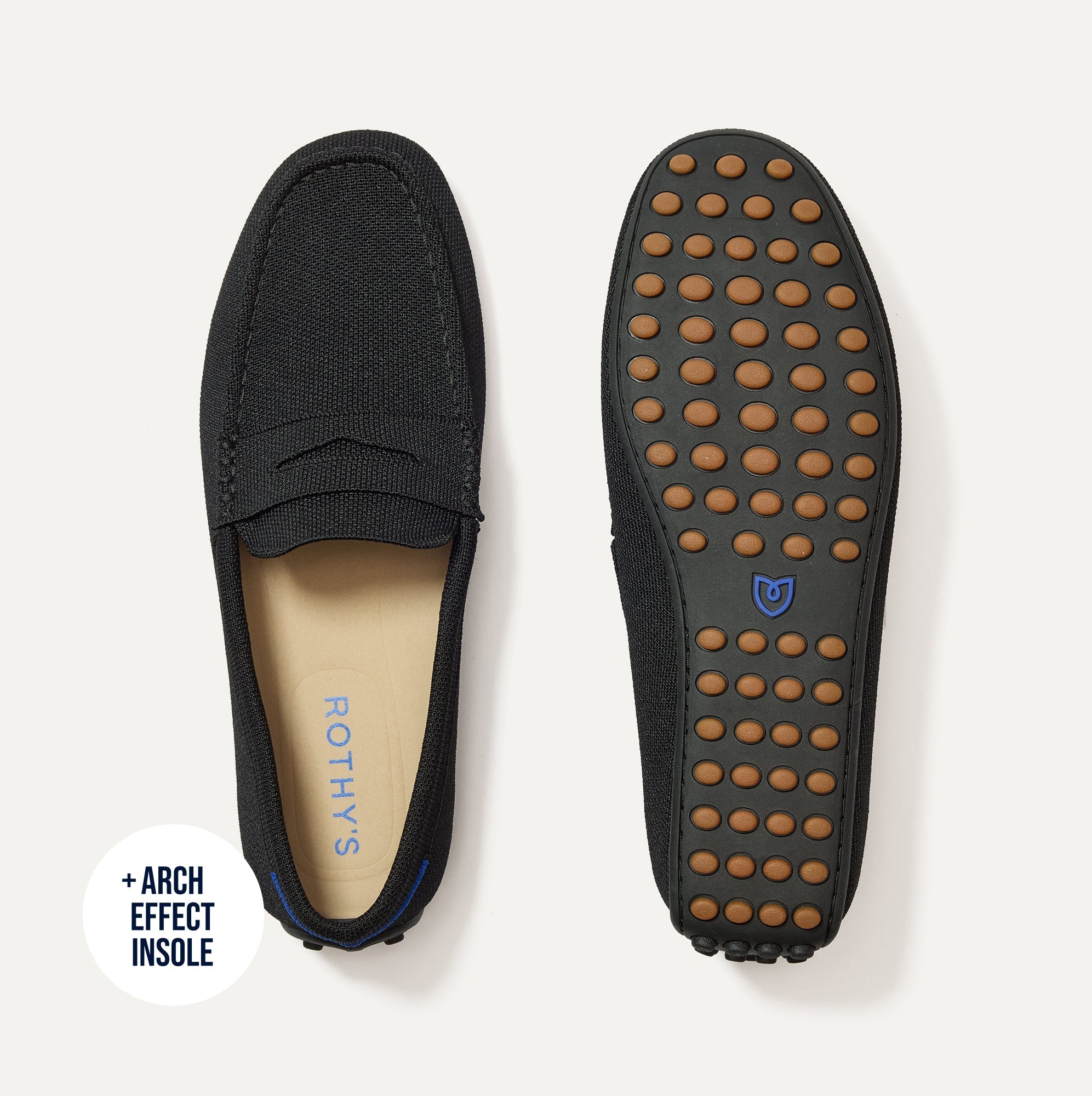 The Men's Daily Driver in Black shown from the top. 